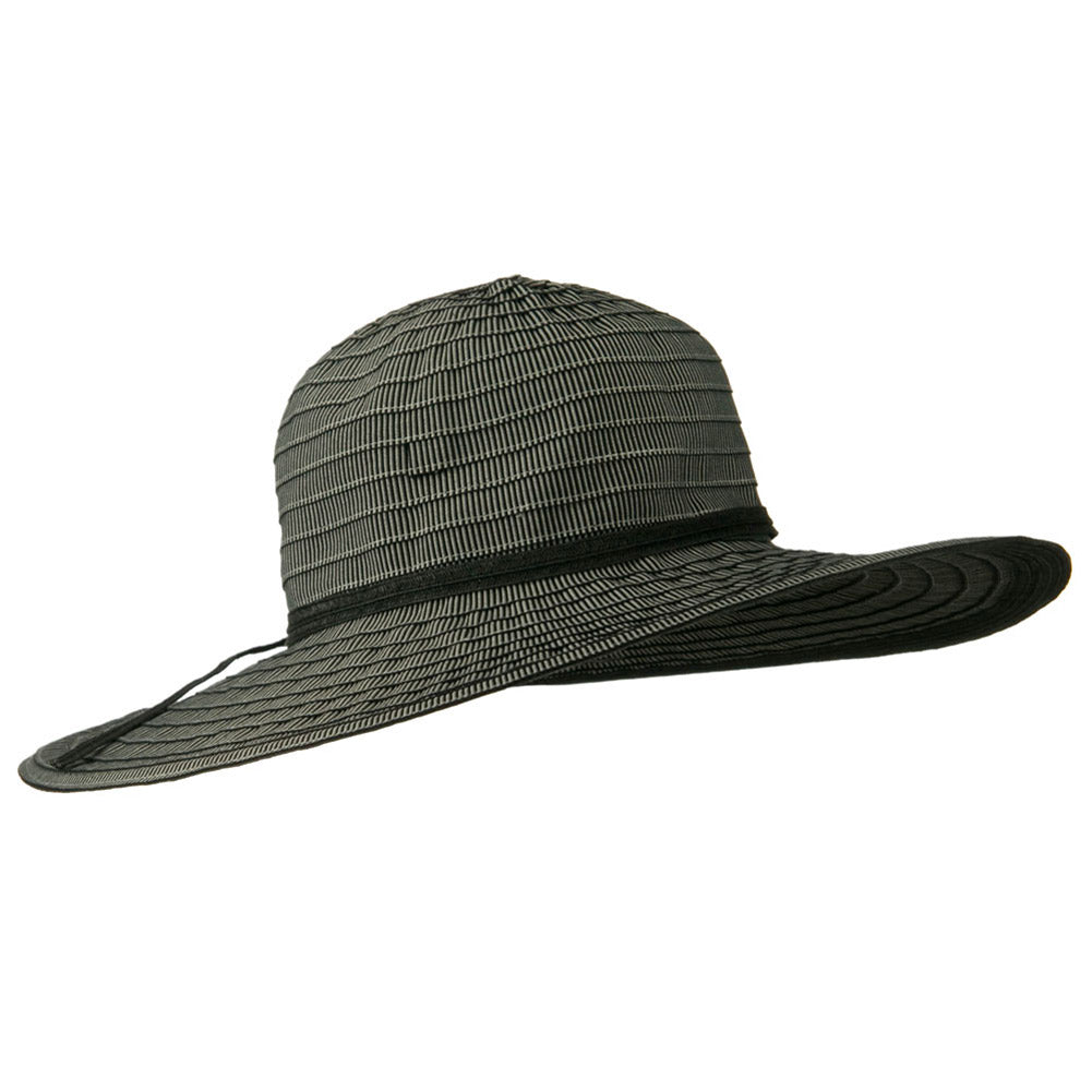 Woman's Paper Braid Ribbon Tie Hat