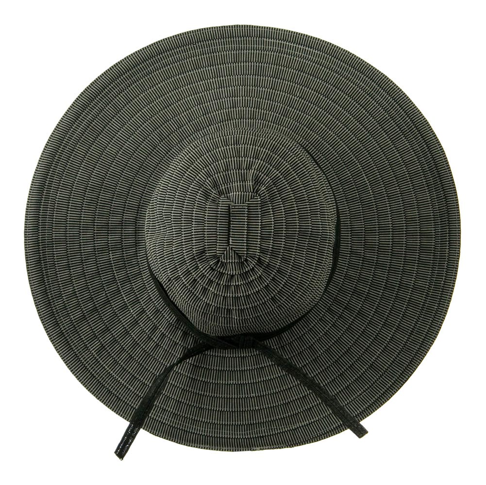 Woman's Paper Braid Ribbon Tie Hat