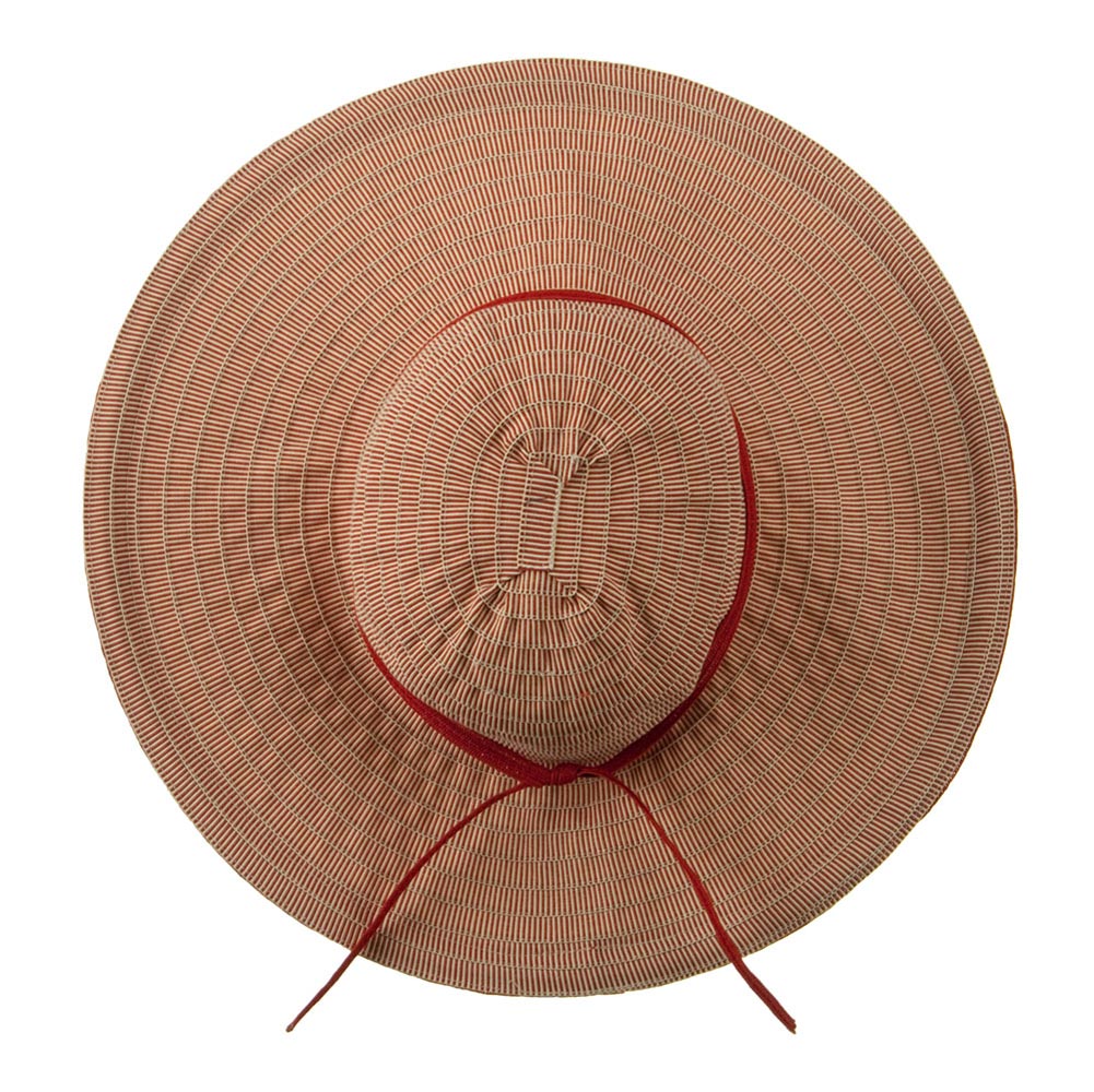 Woman's Paper Braid Ribbon Tie Hat