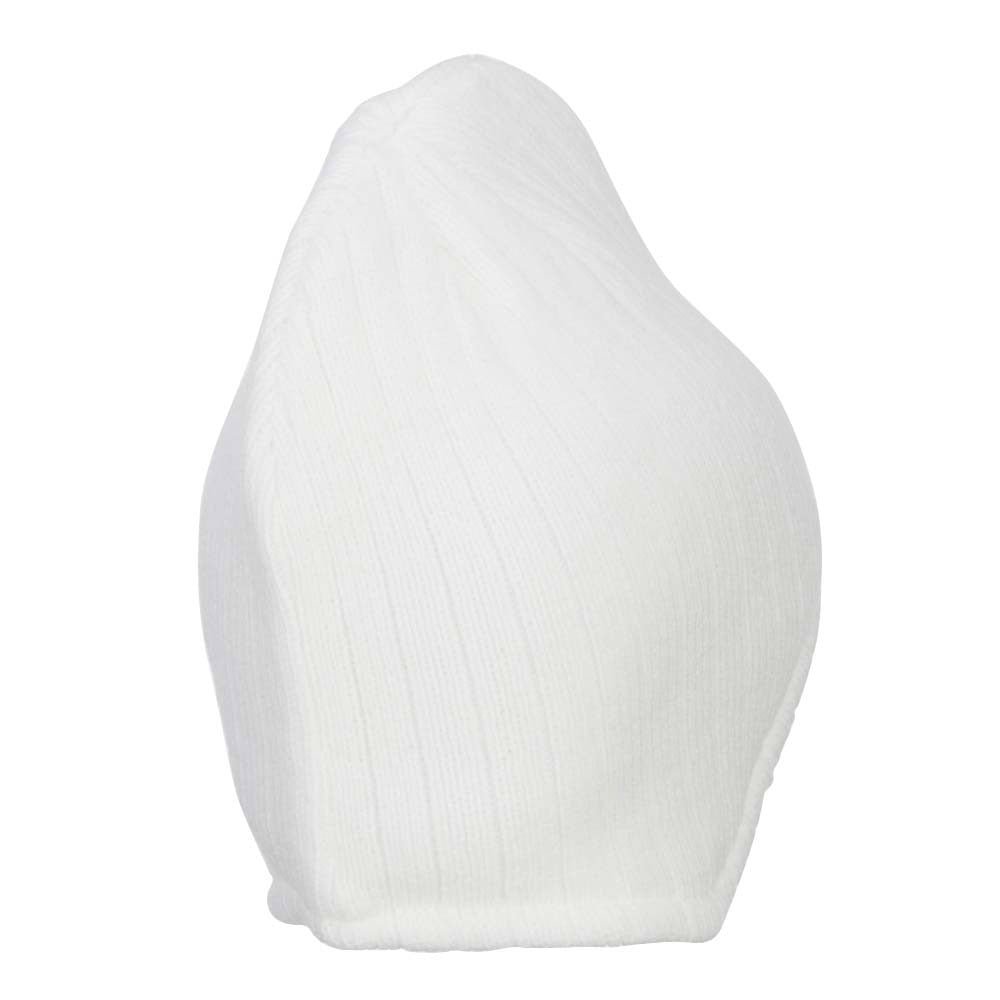 Rib Knit Ear Flap Beanie