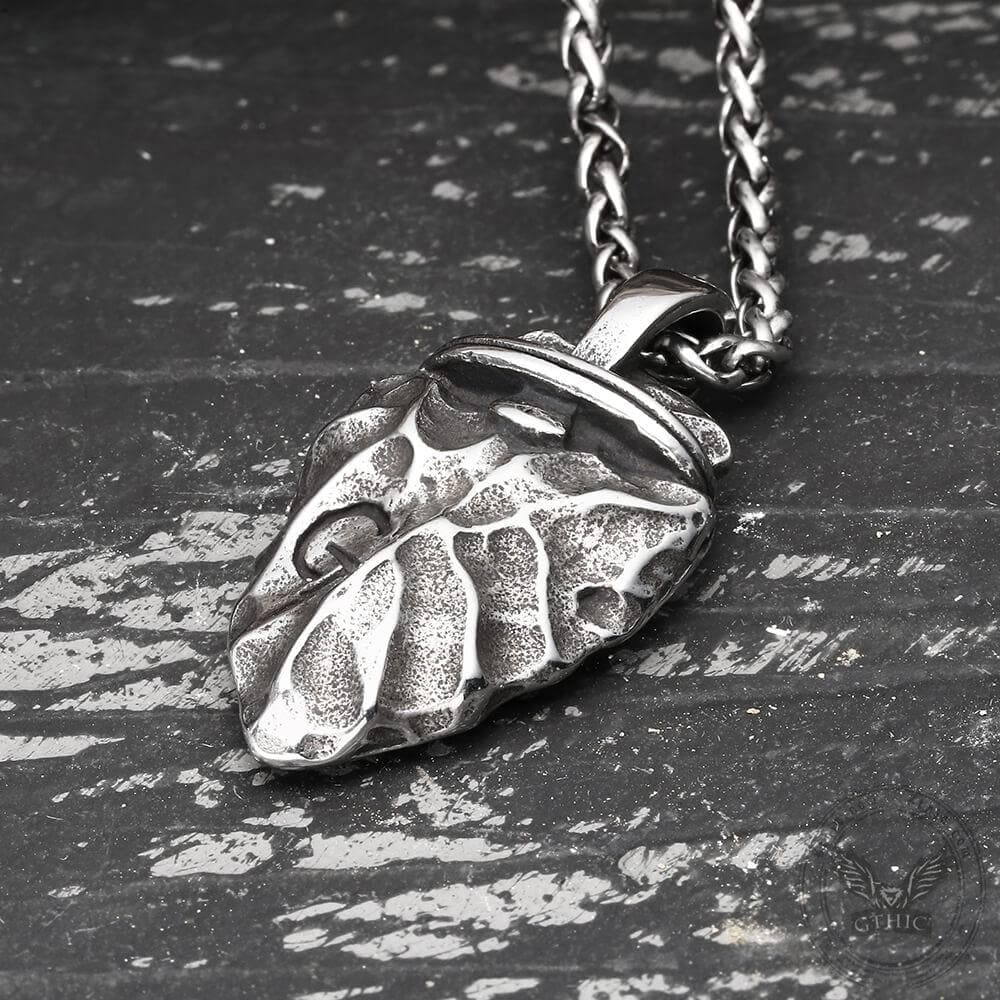 Rune Stone Arrow Stainless Steel Viking Pendant
