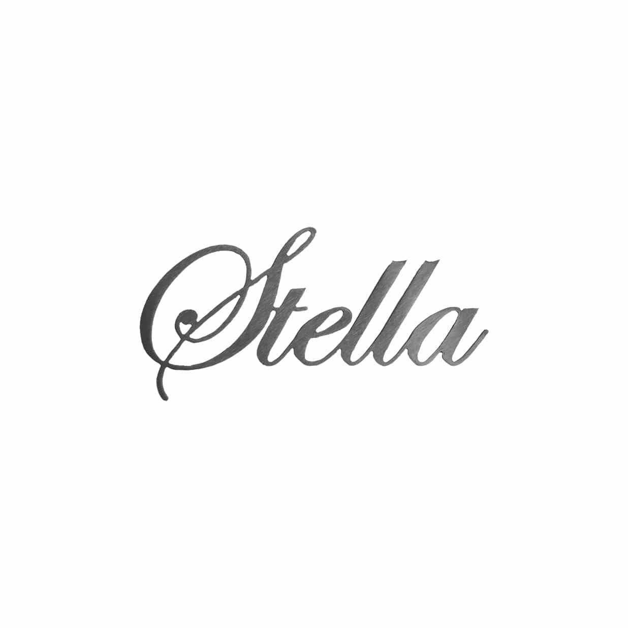 3" Fancy Script Words - Custom Family Metal Name Sign for Home