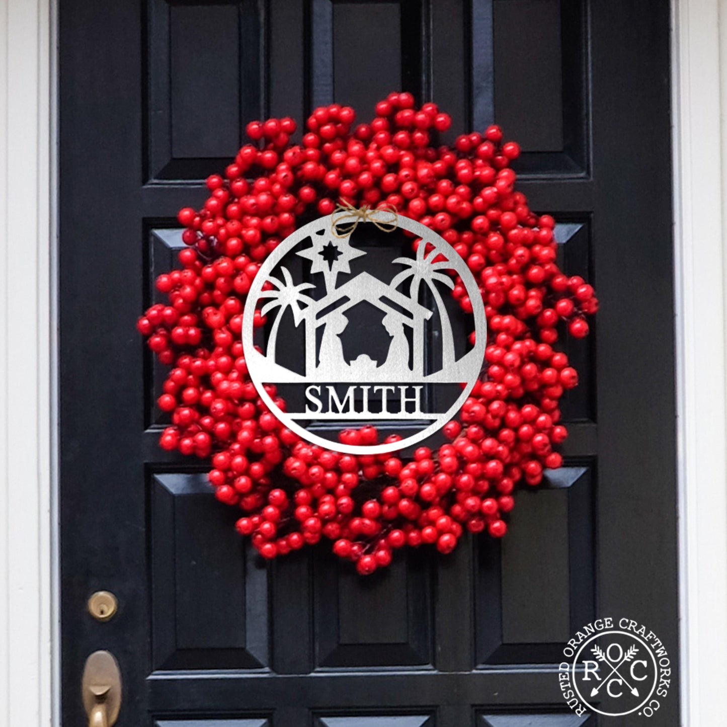 12" Holiday Name Sign Collection - Personalized Christmas Signs
