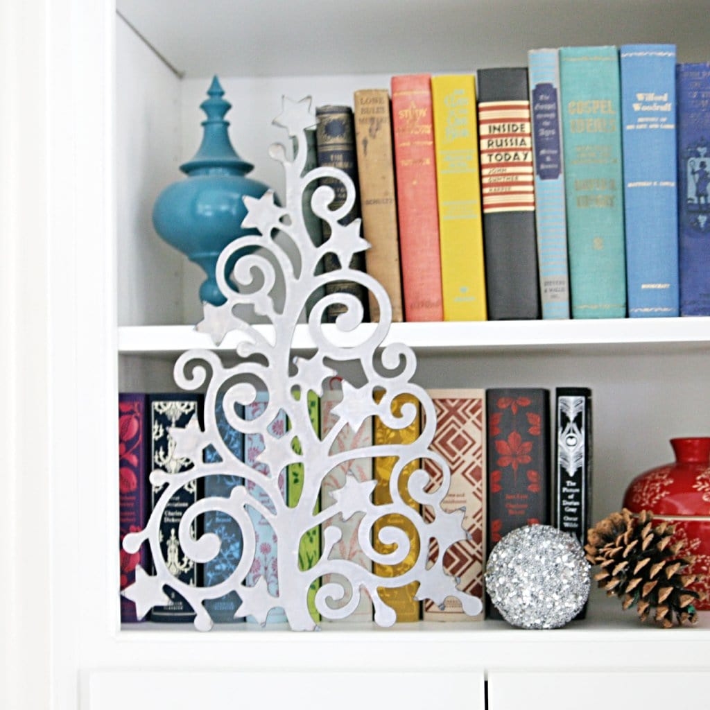 15" Metal Stand-Up Trees (2 Styles) - Metal Christmas Tree Cutout Holiday Decor