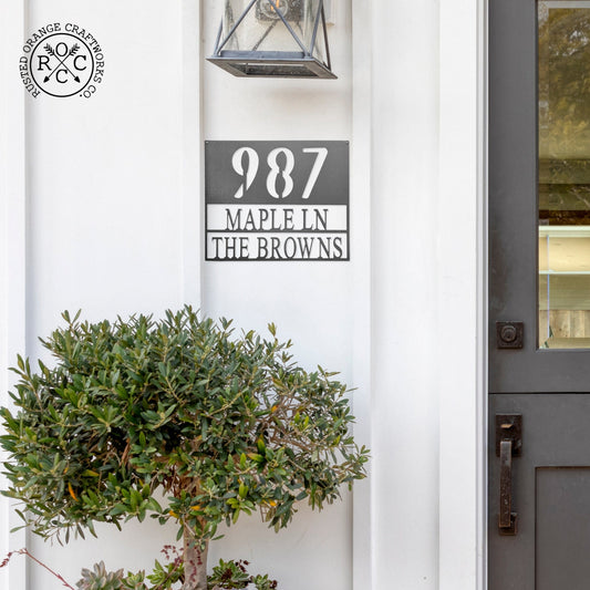 Always Come Home Address Plaque - Personalized Outdoor Sign with Name