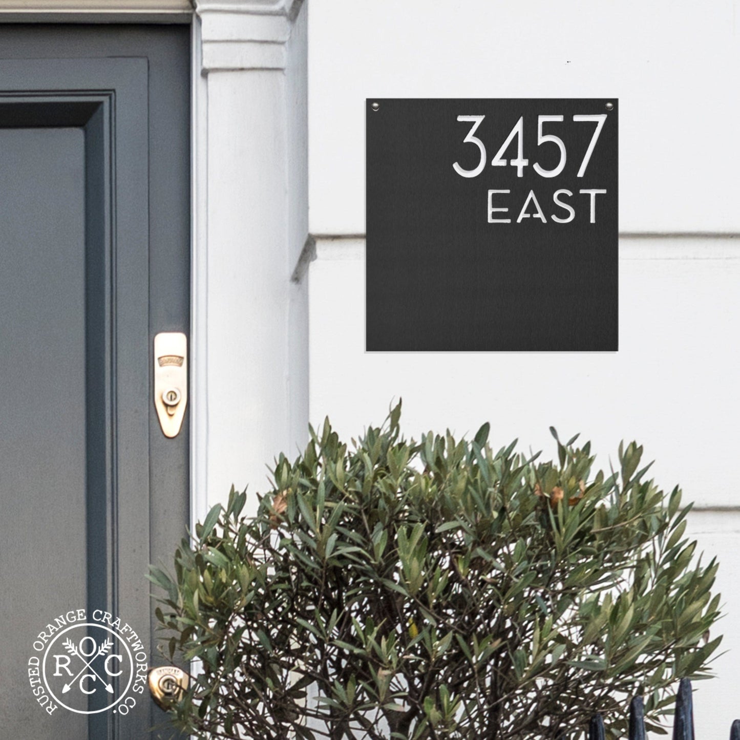 Hyde Address Plaque - House Number Address Sign Decor for Front Door
