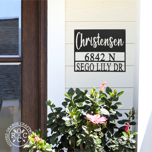 Always Come Home Address Plaque - Personalized Outdoor Sign with Name