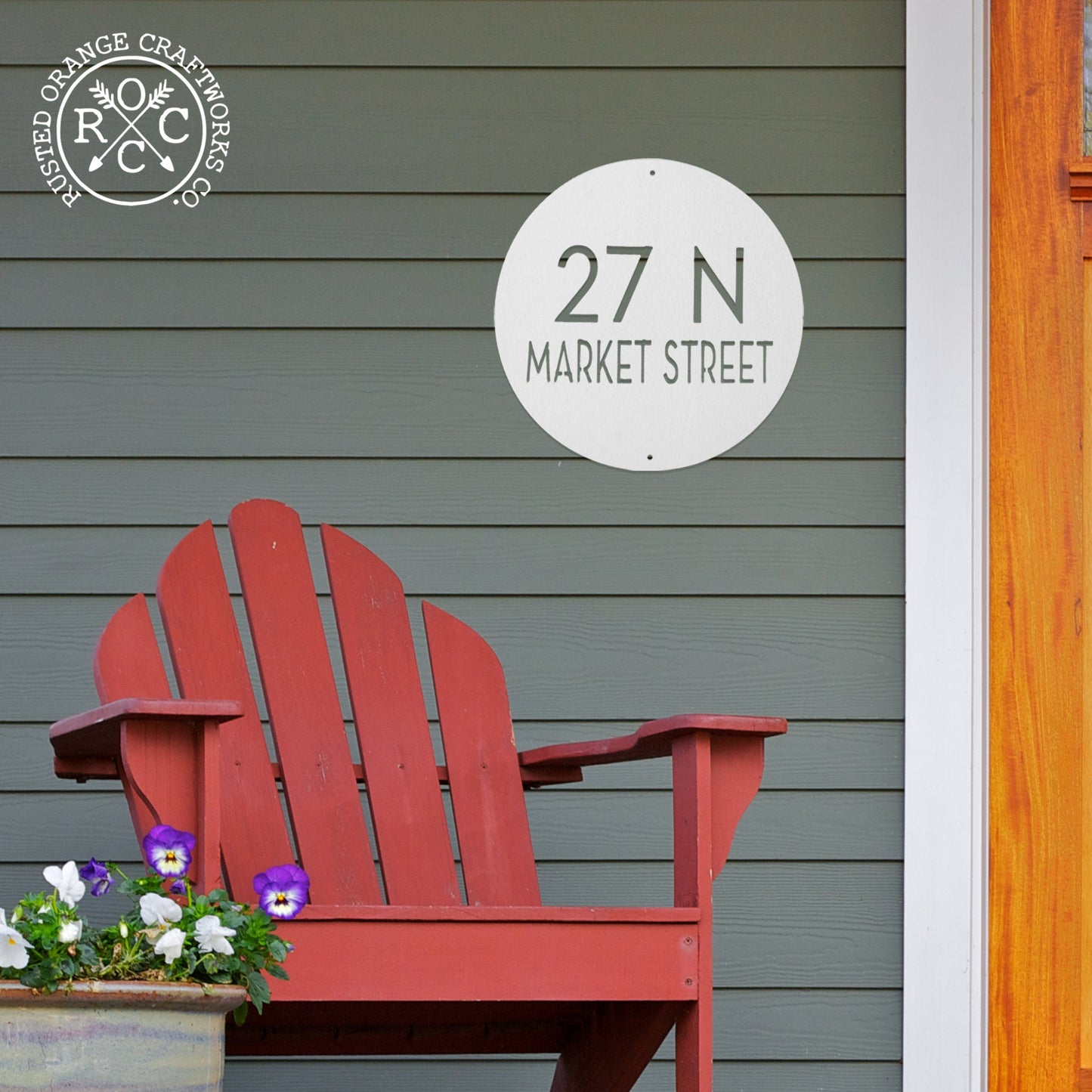 Banbury Address Plaque - 2 Sizes - Address Plaques for House Numbers