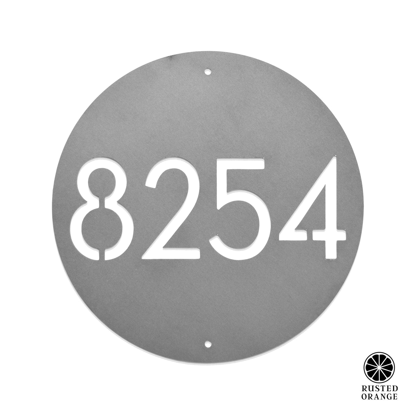 Downing Custom Address Plaque - 2 Sizes - Circular Address Plaque for House Numbers