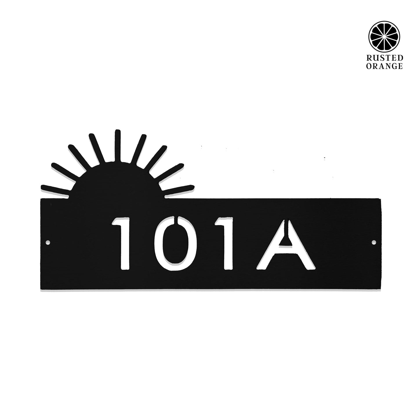Landscape Address Plaque - 4 Styles - Circular Address Plaque for House Numbers