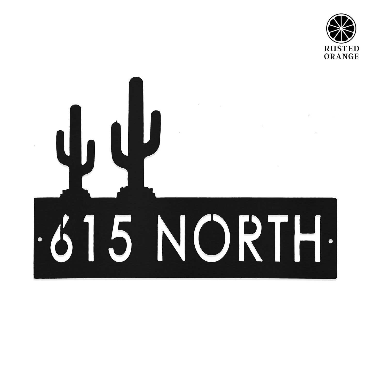 Landscape Address Plaque - 4 Styles - Circular Address Plaque for House Numbers
