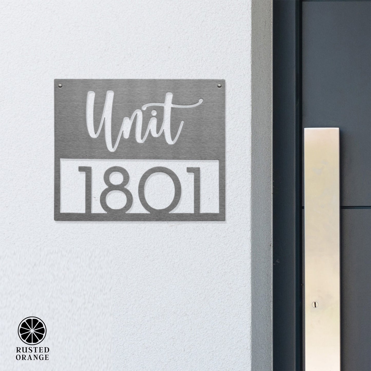 Station Park Address Plaque - 4 Styles - Personalized Address Plaque with Numbers