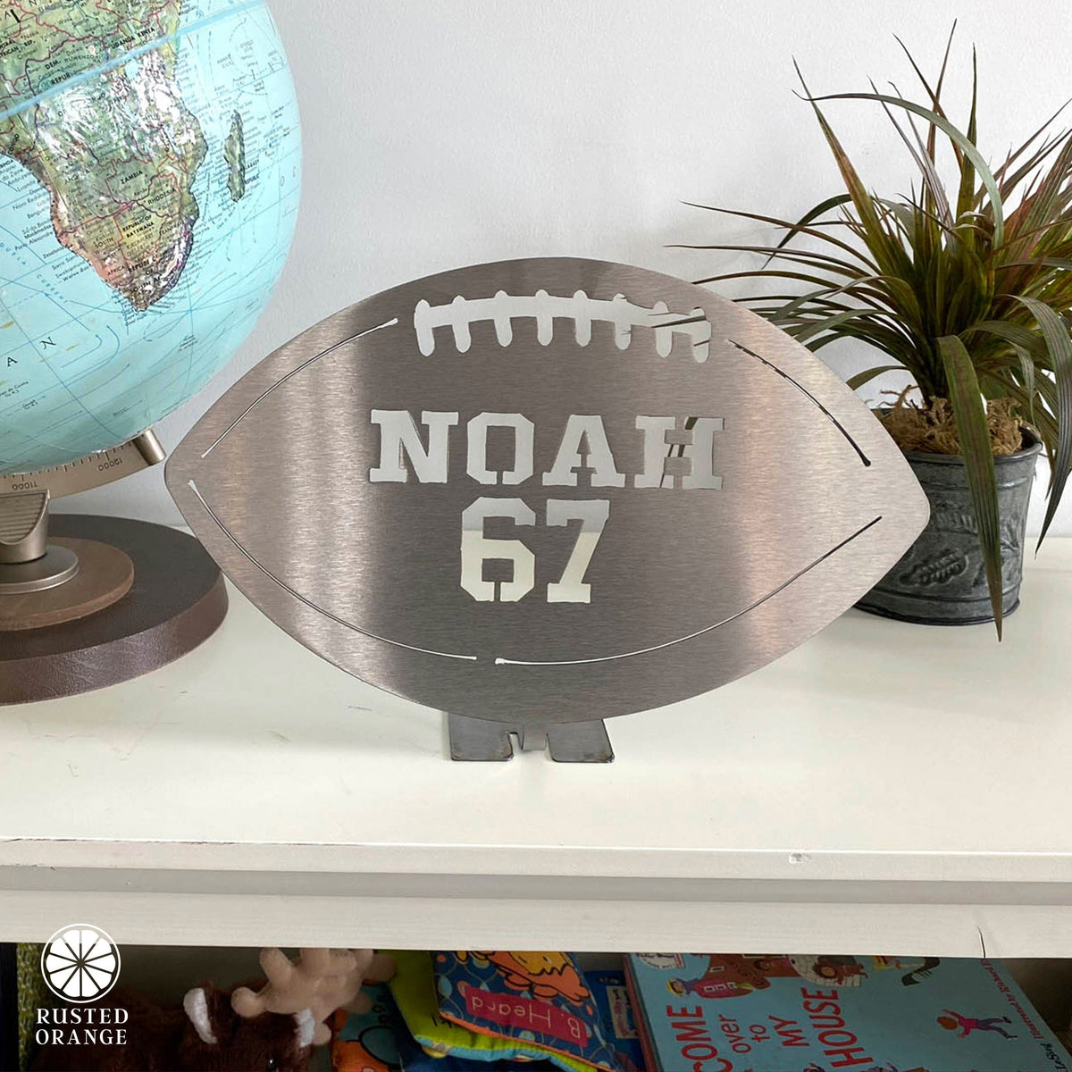Custom Standing Sports Balls - 6 Styles - Metal Ball With Name and Player Number