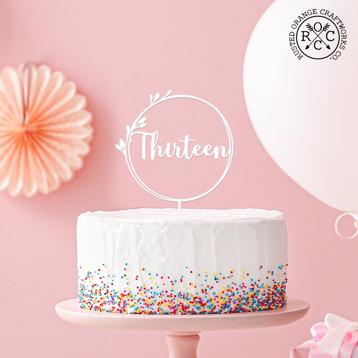 Birthday Number Cake Topper - Personalized Cake Topper for Birthdays - Happy Birthday Sign for Cake