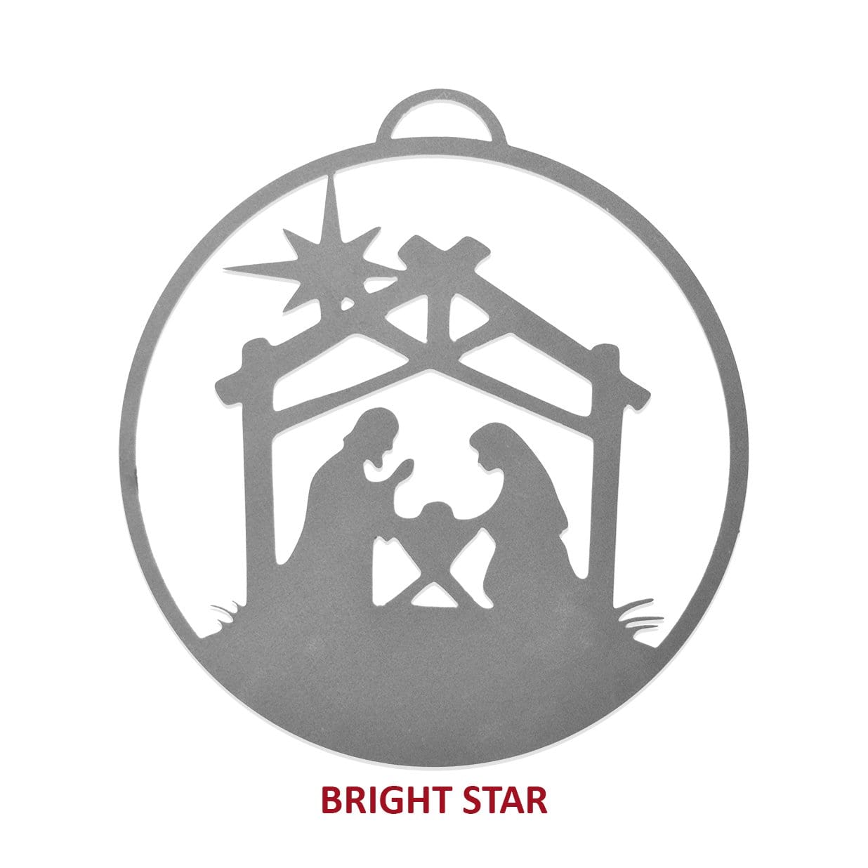 Nativity Ornaments - 5 pack - Metal Christmas Tree Ornaments