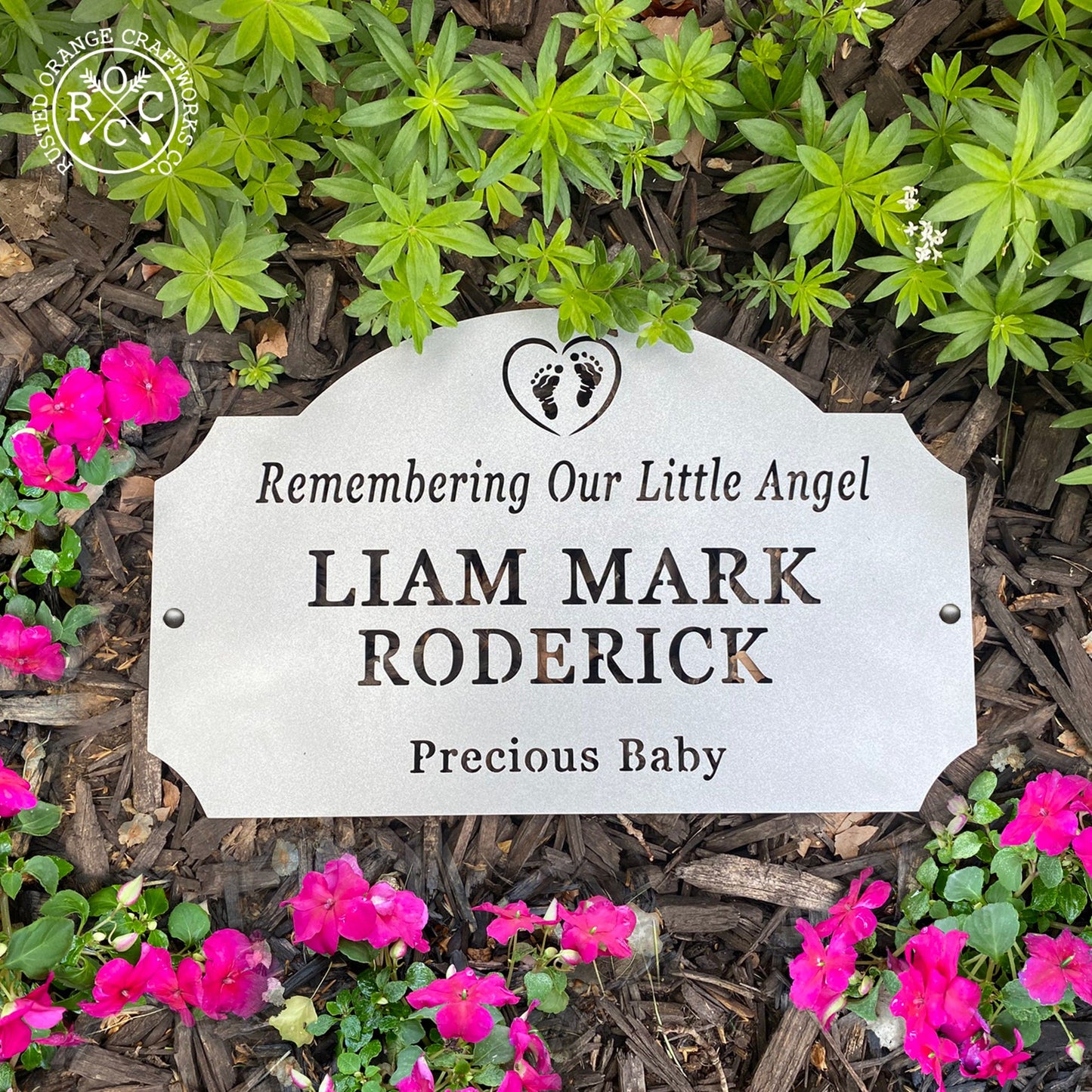 Classic Memorial Plaque - Graveyard Decoration Plaque for Cemetery