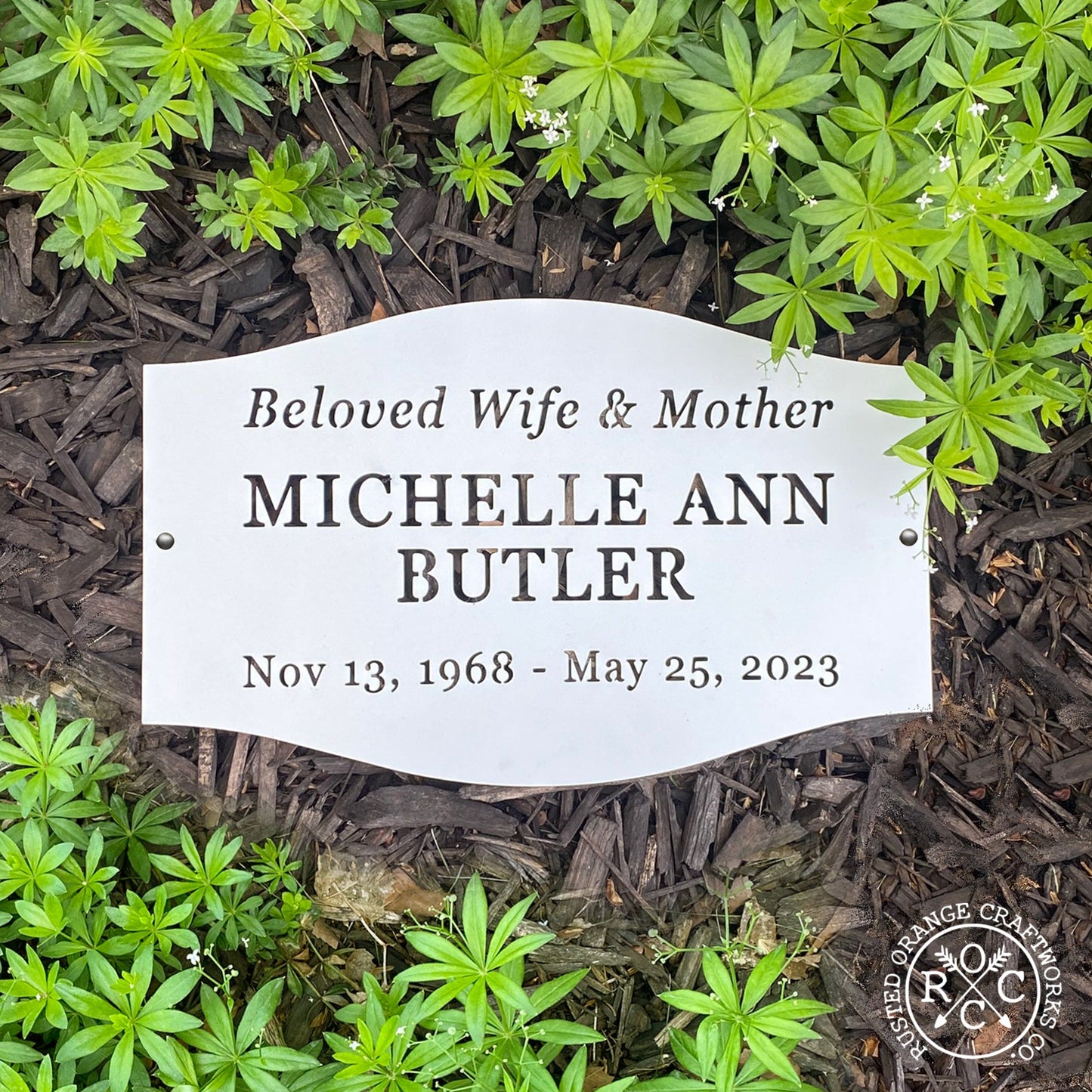 Classic Memorial Plaque - Graveyard Decoration Plaque for Cemetery