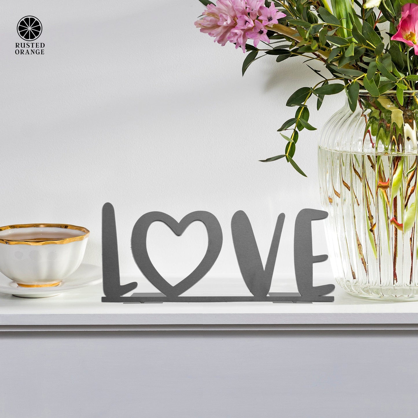 4"  L-O-V-E Stand-Up Set - 2 Styles - Anniversary Gift for Her or Him