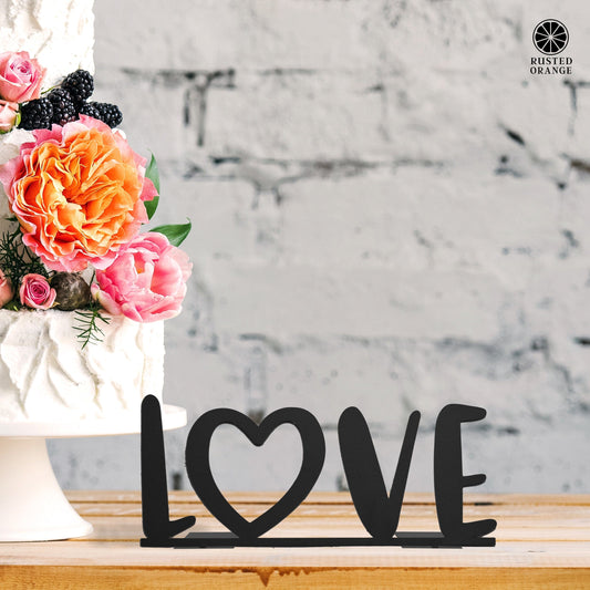 4"  L-O-V-E Stand-Up Set - 2 Styles - Anniversary Gift for Her or Him
