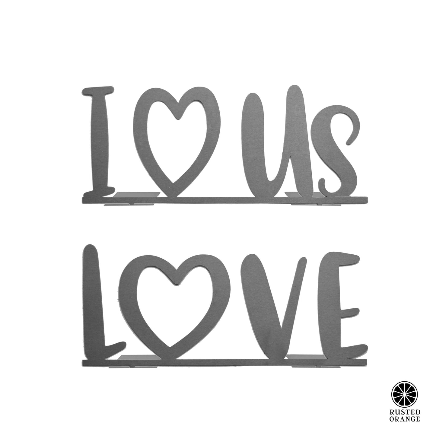 4"  L-O-V-E Stand-Up Set - 2 Styles - Anniversary Gift for Her or Him