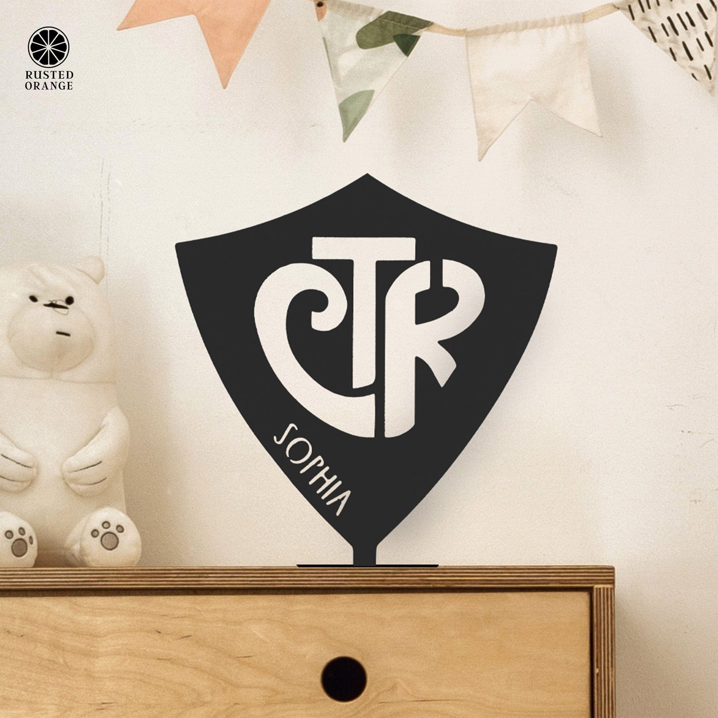 Choose the Right Stand Up Shield With Name - CTR Custom Metal Sign Baptism Boy and Girl Gifts