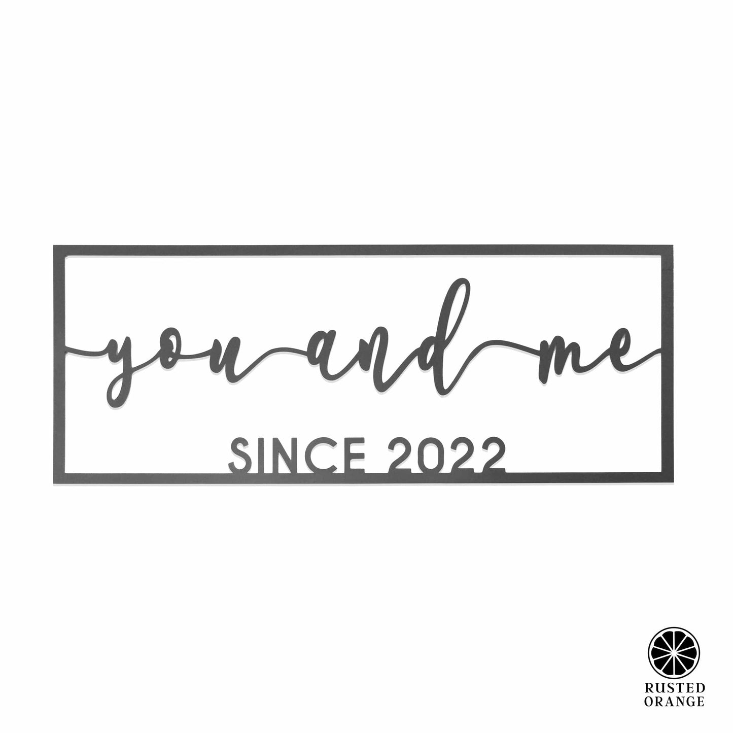 So Happy Together Personalized Name Sign - You And Me sign for bedroom or wedding