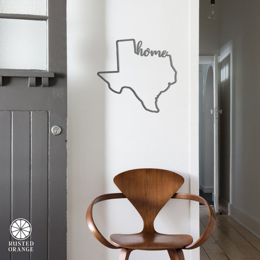 State Home Silhouette Sign - 2 sizes - Map of the United States America Decorations for Home