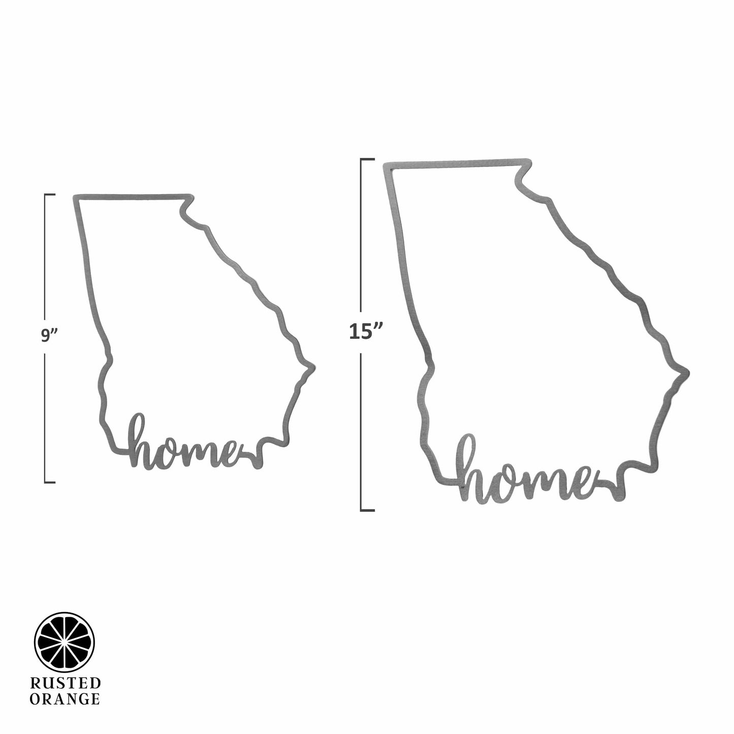 State Home Silhouette Sign - 2 sizes - Map of the United States America Decorations for Home