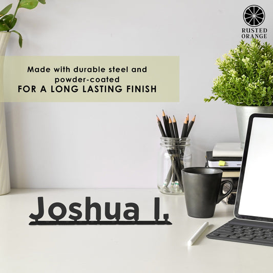 Large Desk Name Plaque - Custom Name Plate for Office and Desk
