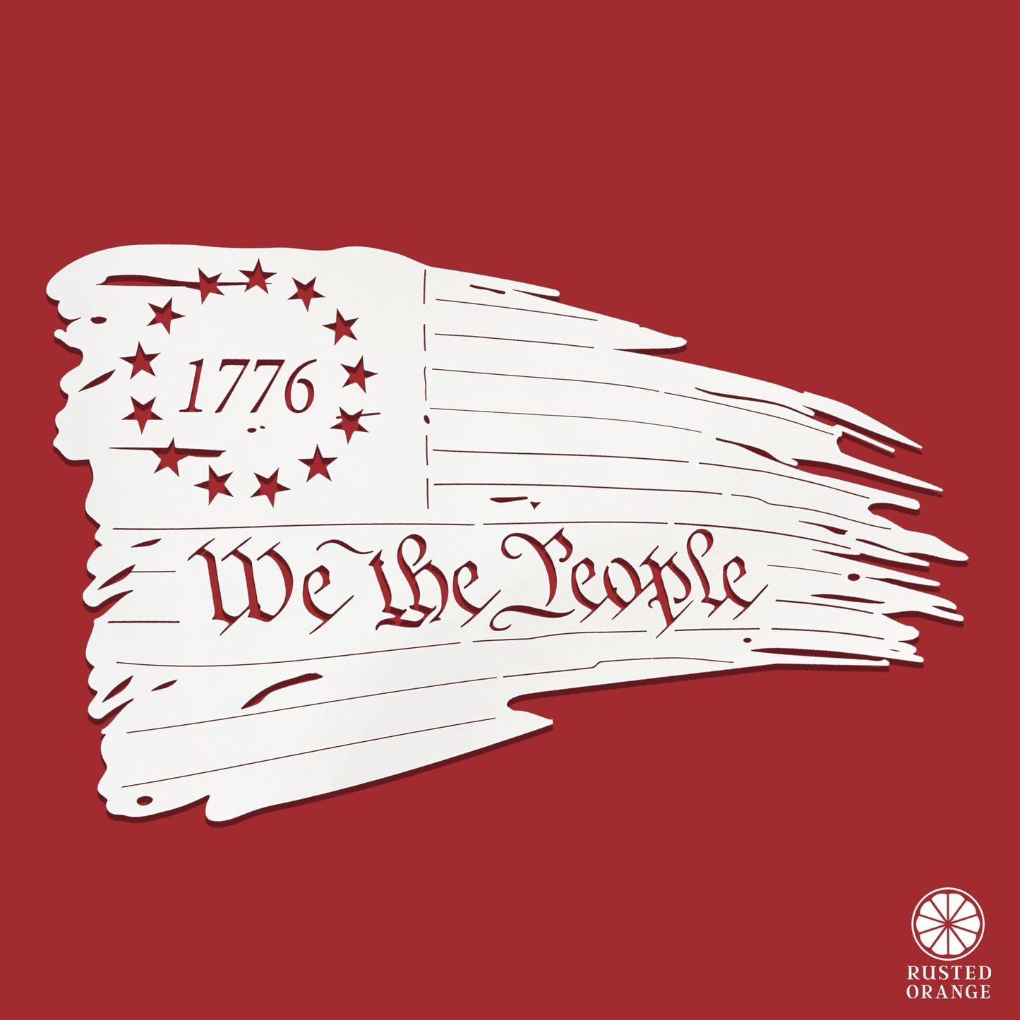 American Flag Distressed - Tattered American Flag Wall Art