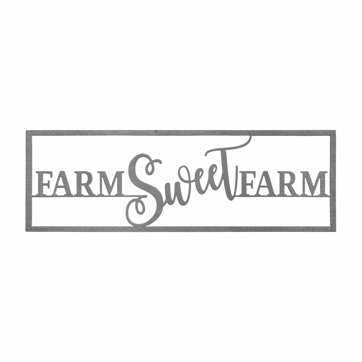 Home Sweet Home - Ranch Sign Front Door Rustic Modern Wall Decor