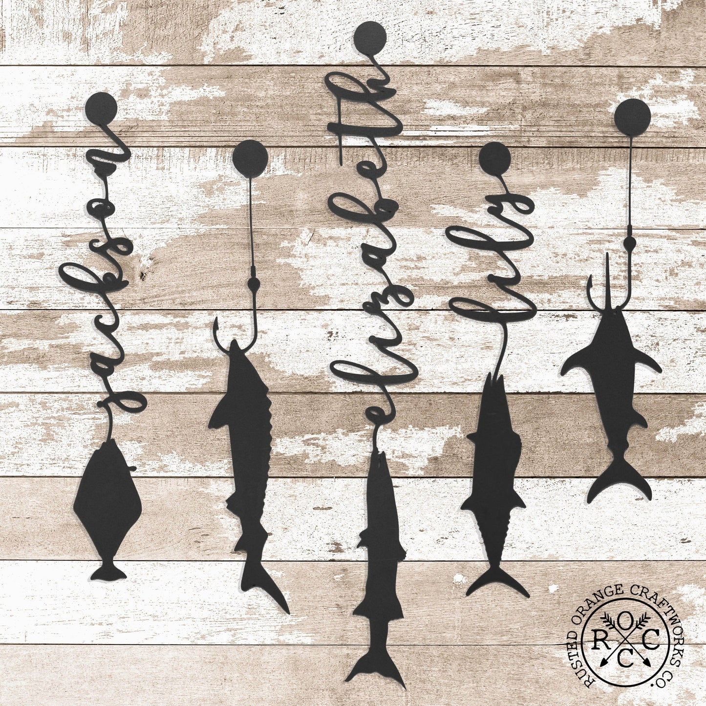 Fish with Name - 3 pack - Fishing Father's Day, Dad, Grandpa Gift