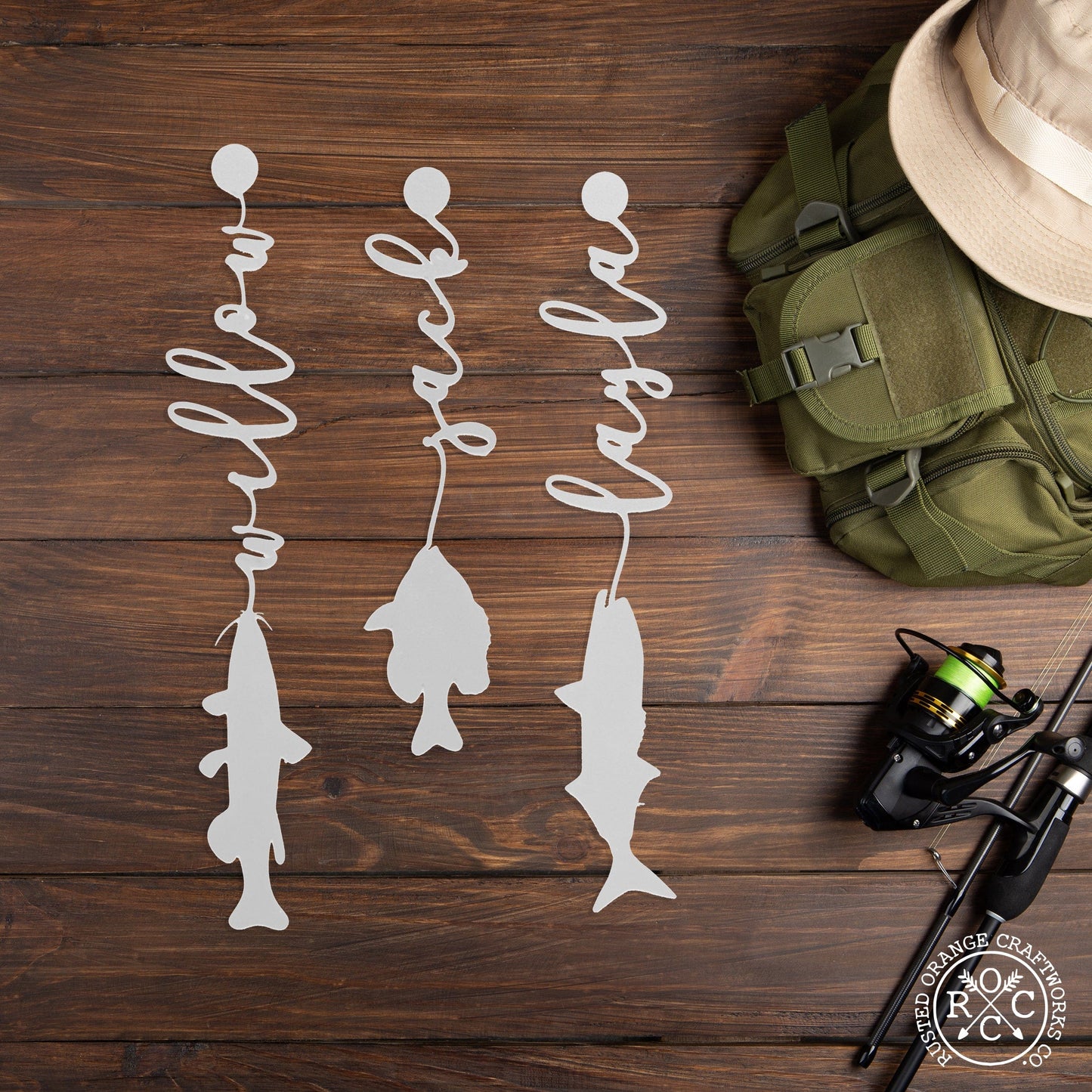 Fish with Name - 3 pack - Fishing Father's Day, Dad, Grandpa Gift