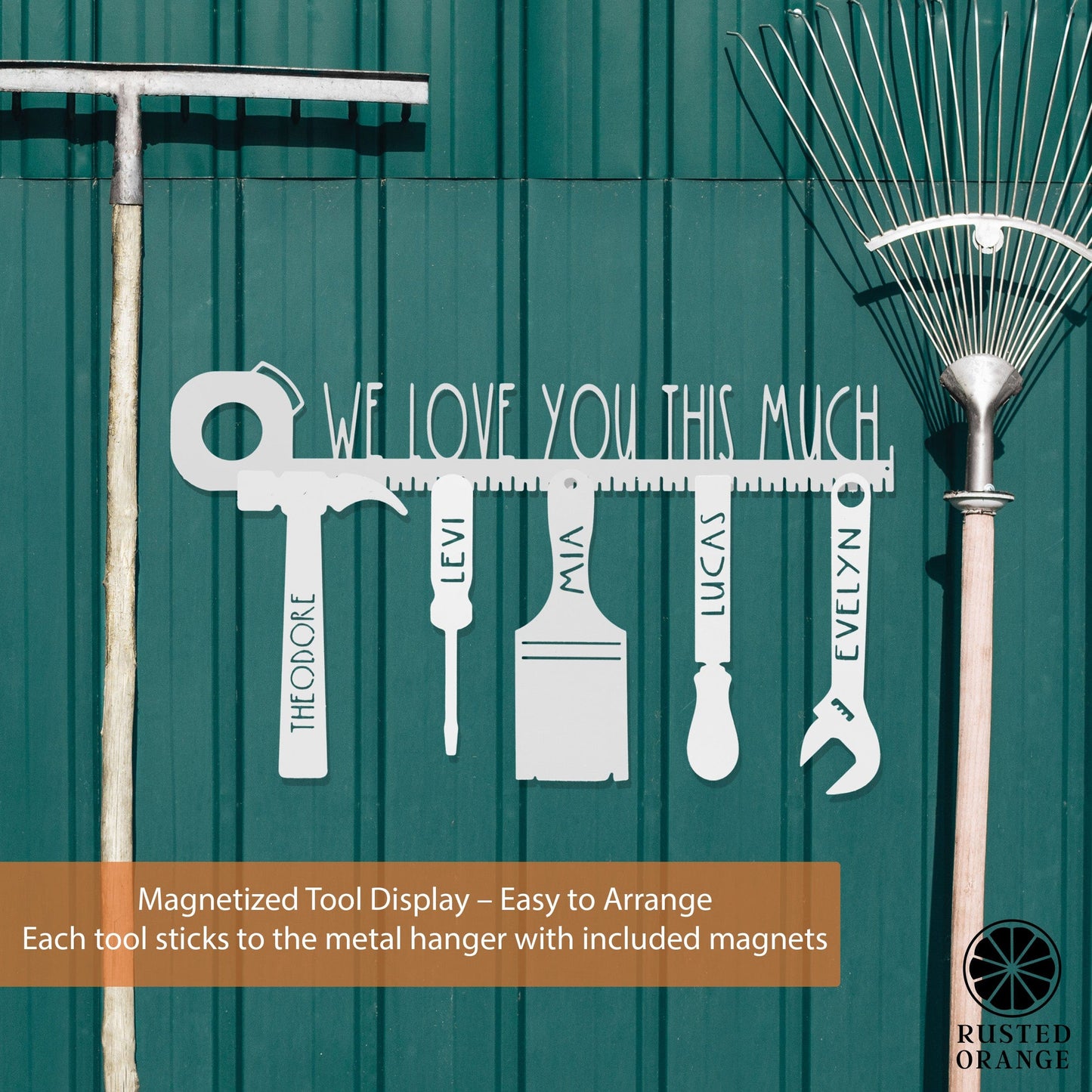 No One Else Measures Up to Dad Family Name Sign - Custom Fathers Day Gifts