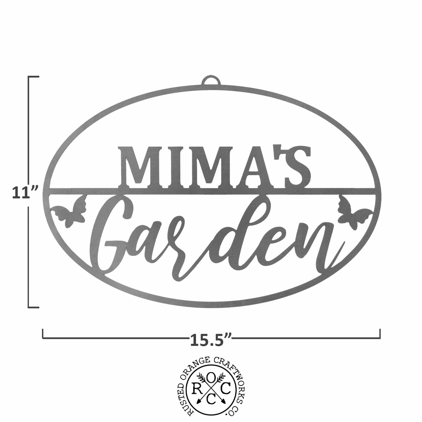 Garden Custom Ovals - 4 Styles - Personalized Garden Signs Decorative Outdoor