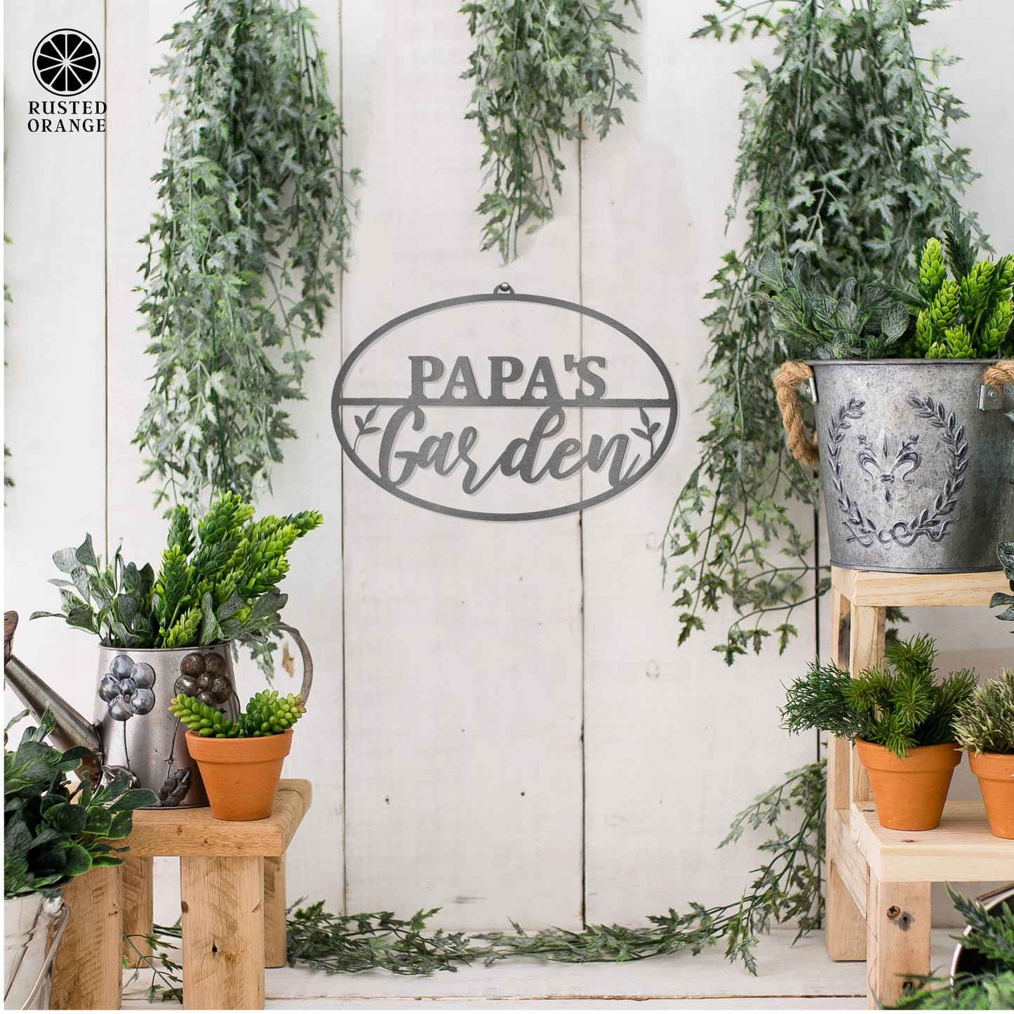Garden Custom Oval - 4 Styles - Personalized Garden Signs Decorative Outdoor
