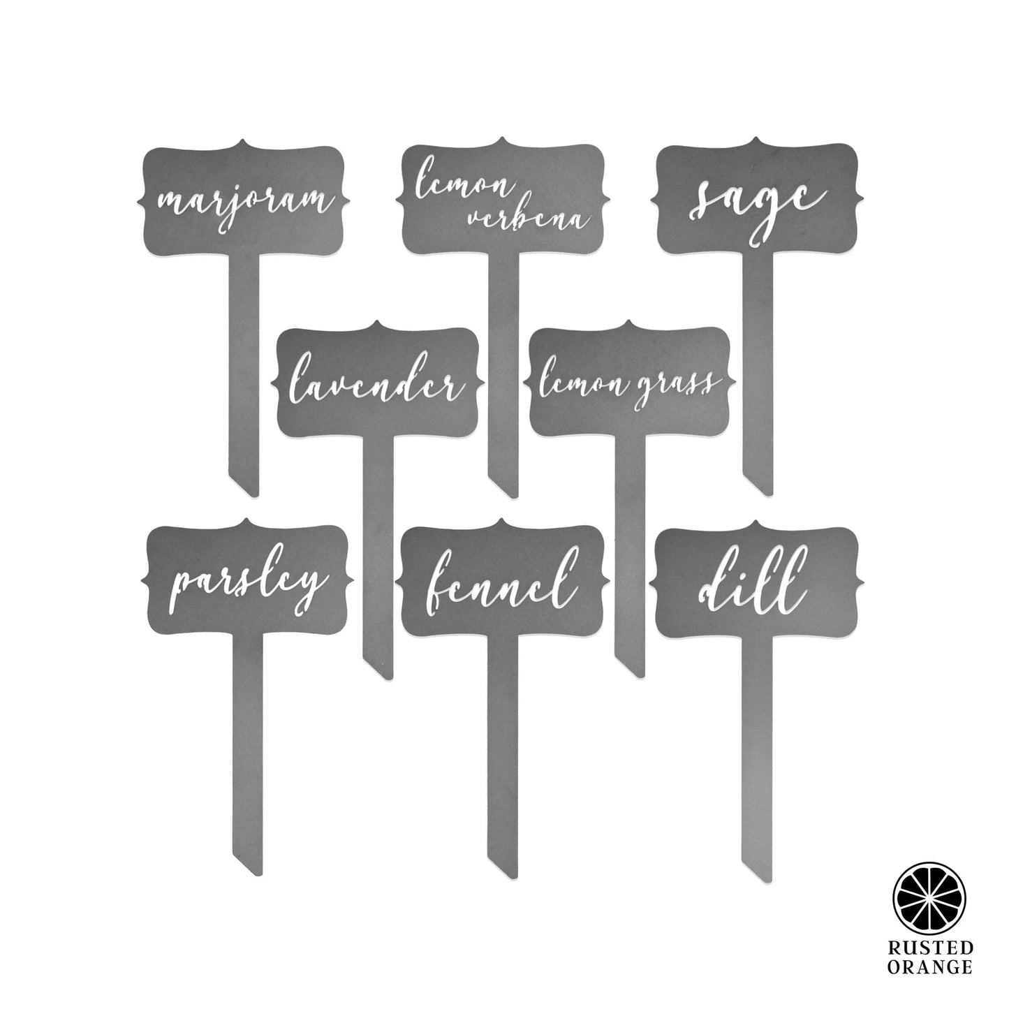 Window Garden Markers - Your Favorite 5 - Herb Garden Plant Identification Stakes