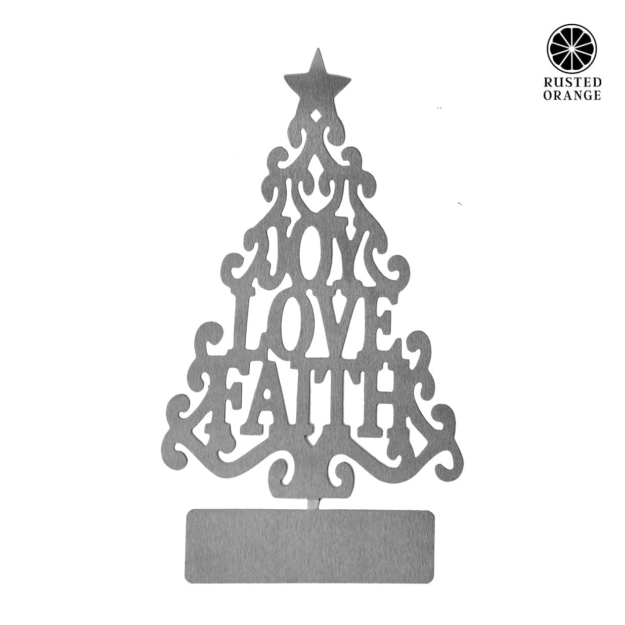 15" Metal Stand-Up Trees (2 Styles) - Metal Christmas Tree Cutout Holiday Decor