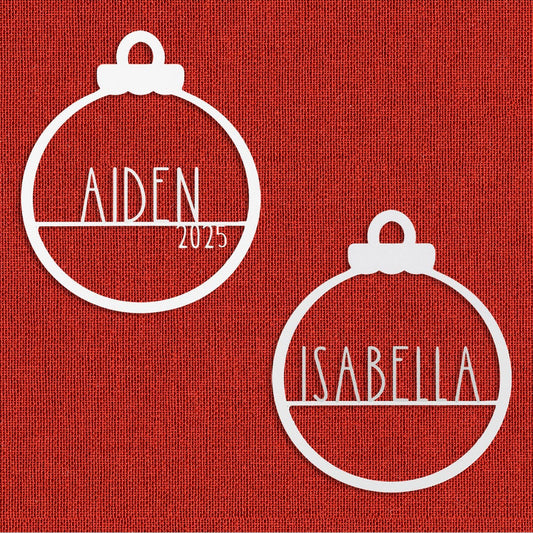 Amelia Jane Ornament - 2 Please - Customized Christmas Ornament for Christmas Tree