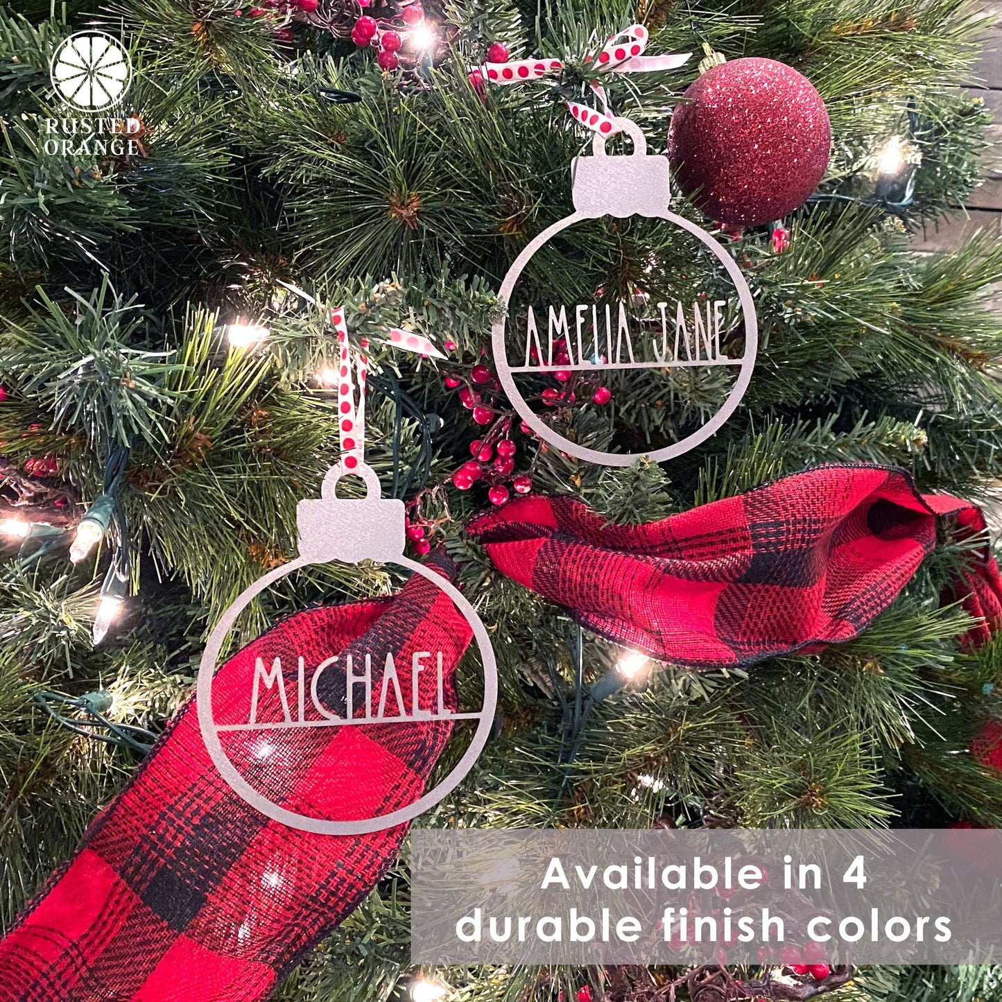 Amelia Jane Ornament - 2 Please - Customized Christmas Ornament for Christmas Tree