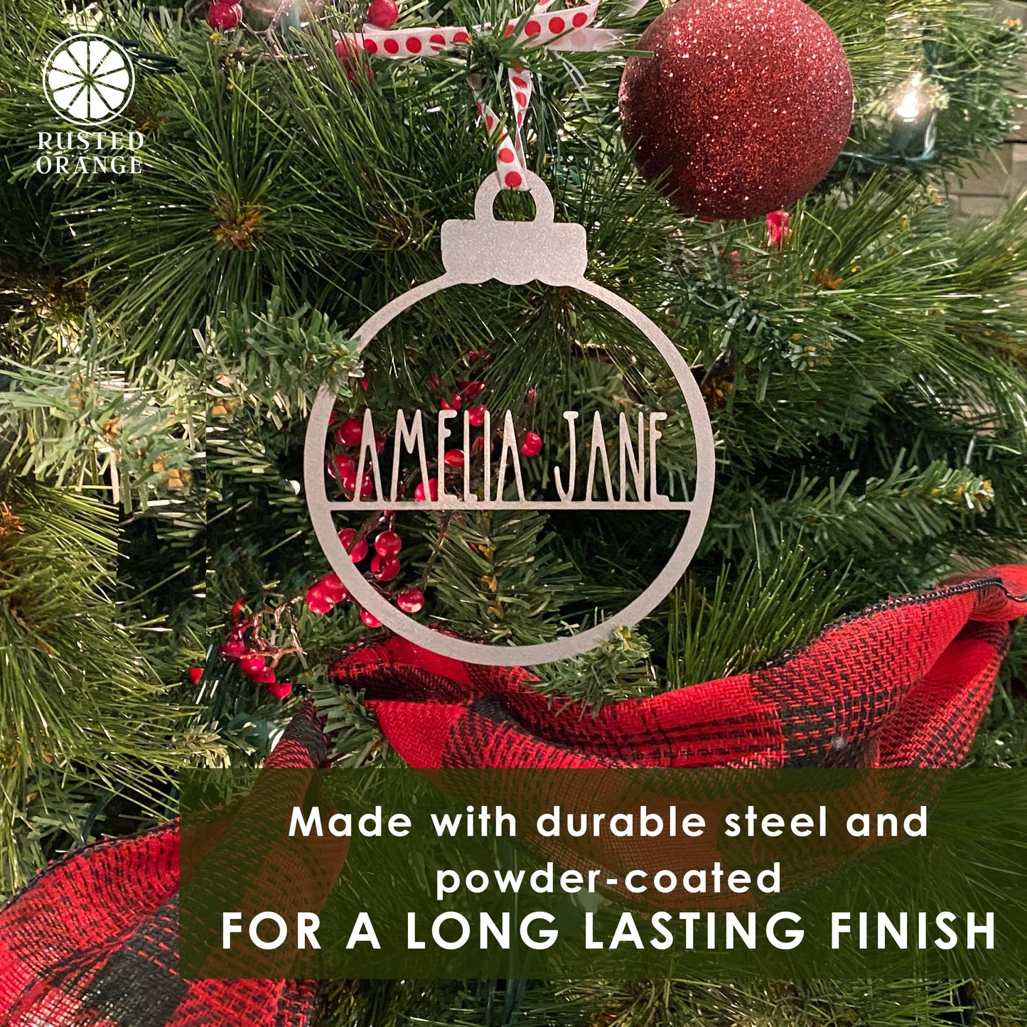 Amelia Jane Ornament - 2 Please - Customized Christmas Ornament for Christmas Tree