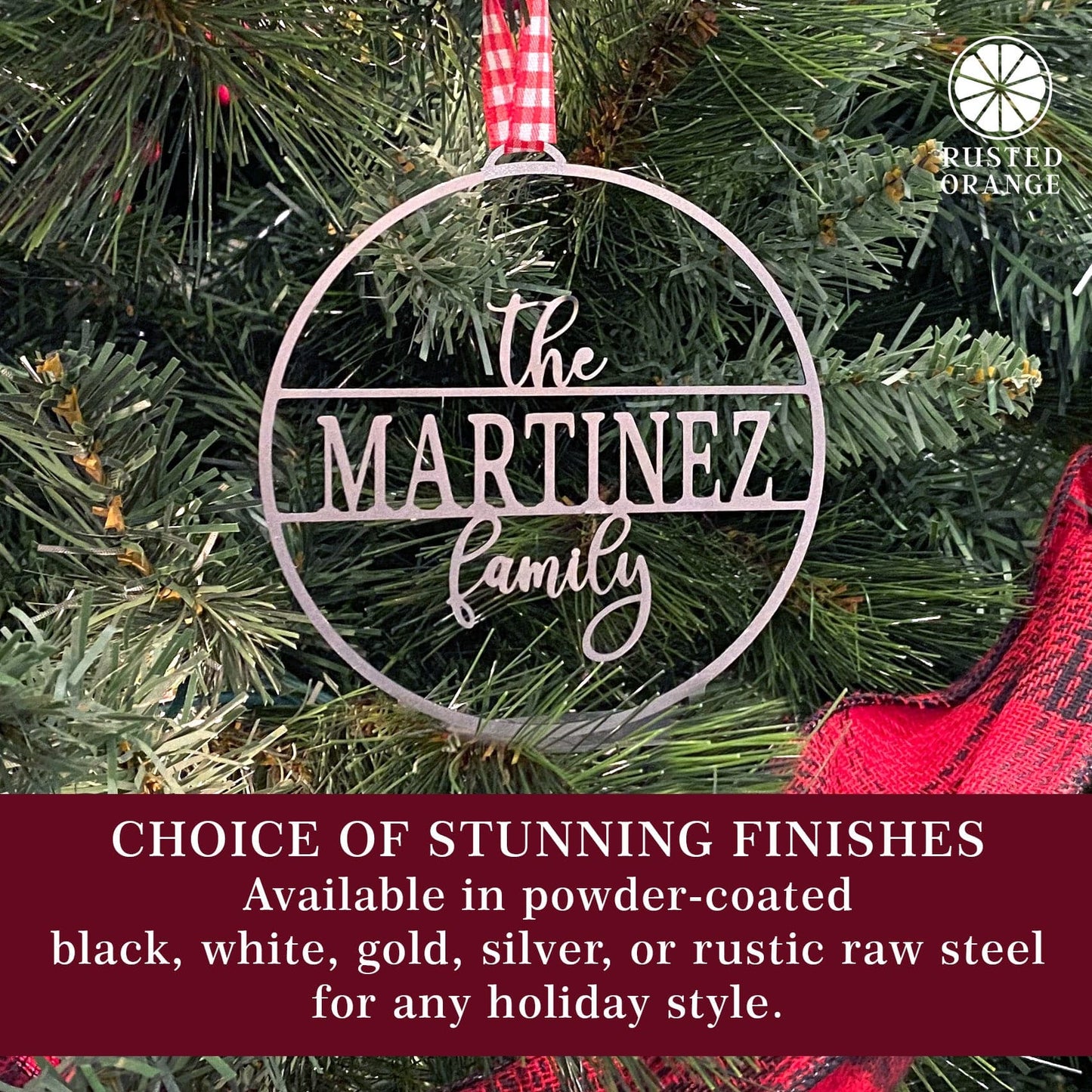 Family Name Personalized Ornaments - 5 pack - Design Your own Ornaments