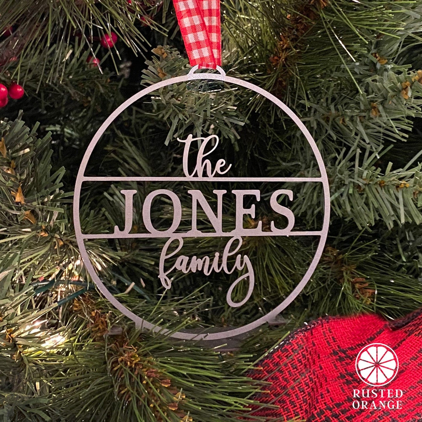 Family Name Personalized Ornaments - 5 pack - Design Your own Ornaments