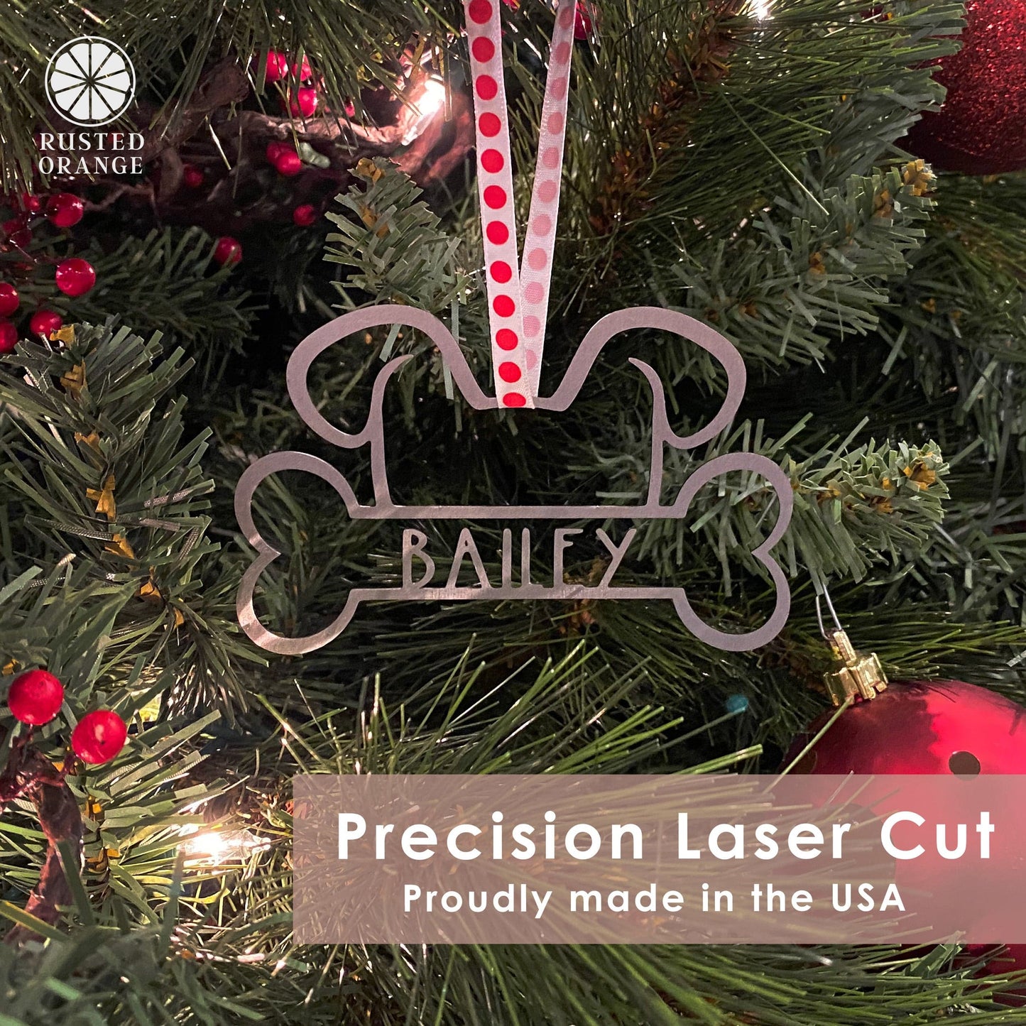 Man's Best Friend Christmas Ornaments - 2 pack - Paw Print and Animal Ornaments