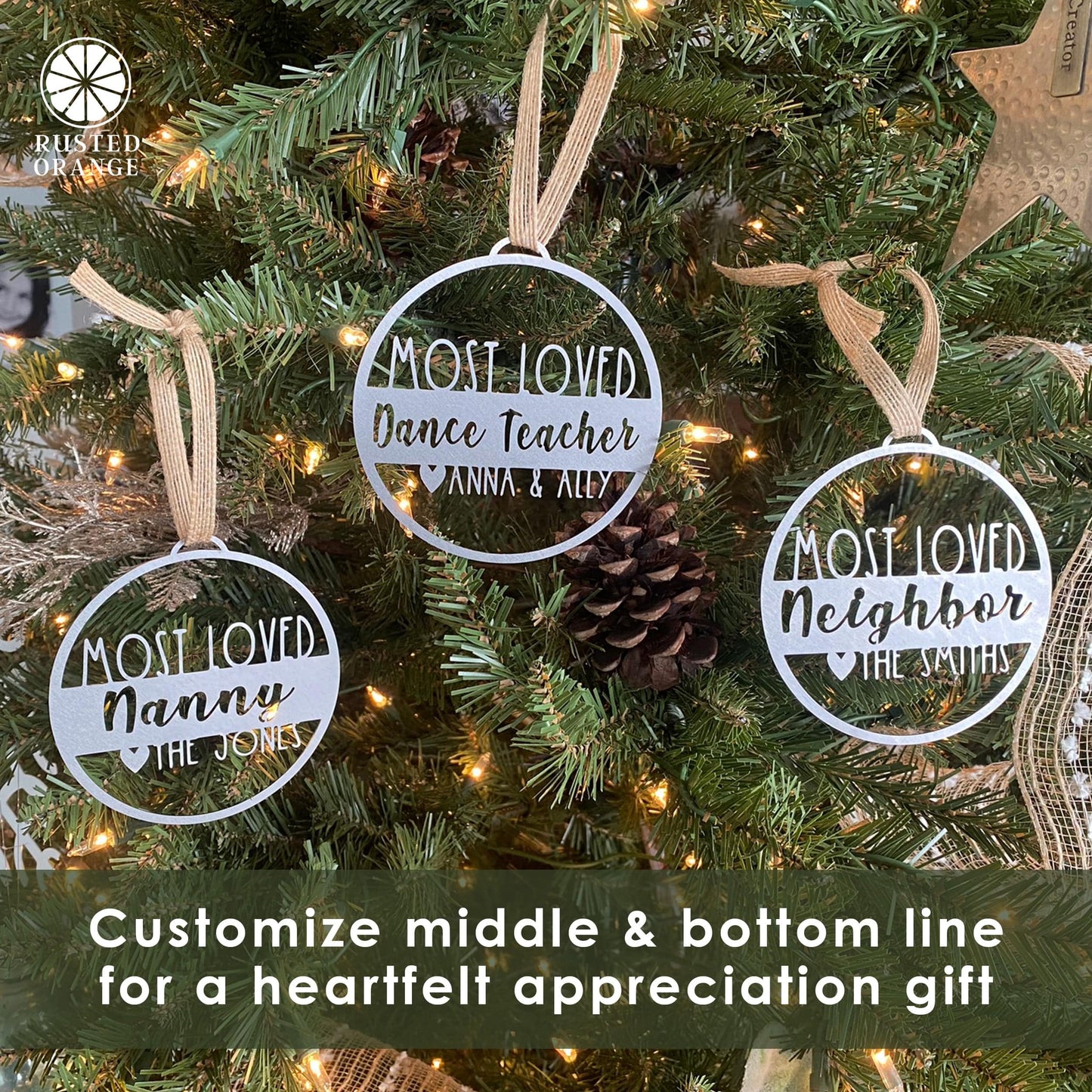 Personalized VIP Thank You Gift Ornament for 1 - Appreciation Gifts For Friends and Loved Ones