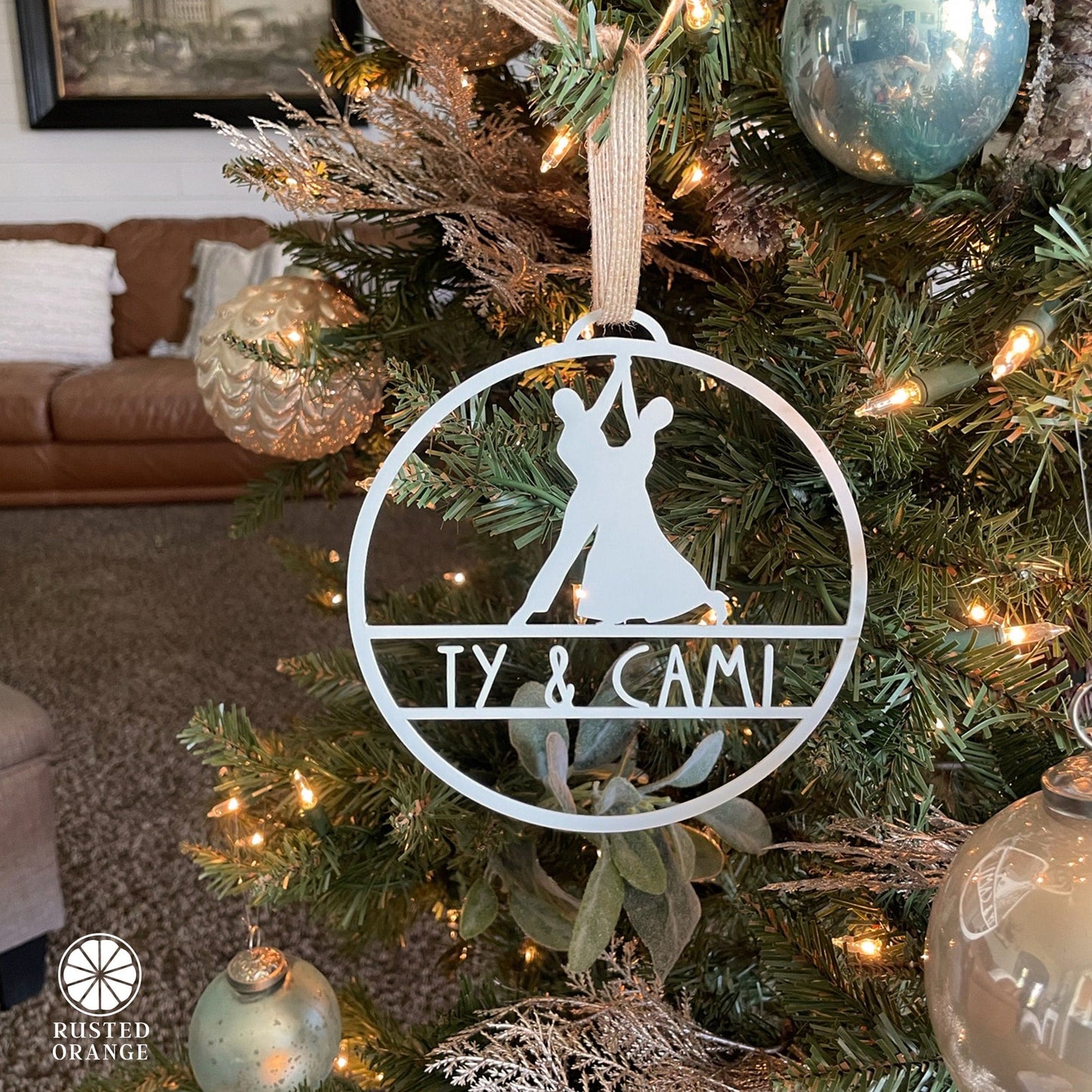 My Favorite Athlete Ornament - Single - 30 Sports Theme Styles - Metal Christmas Ornaments