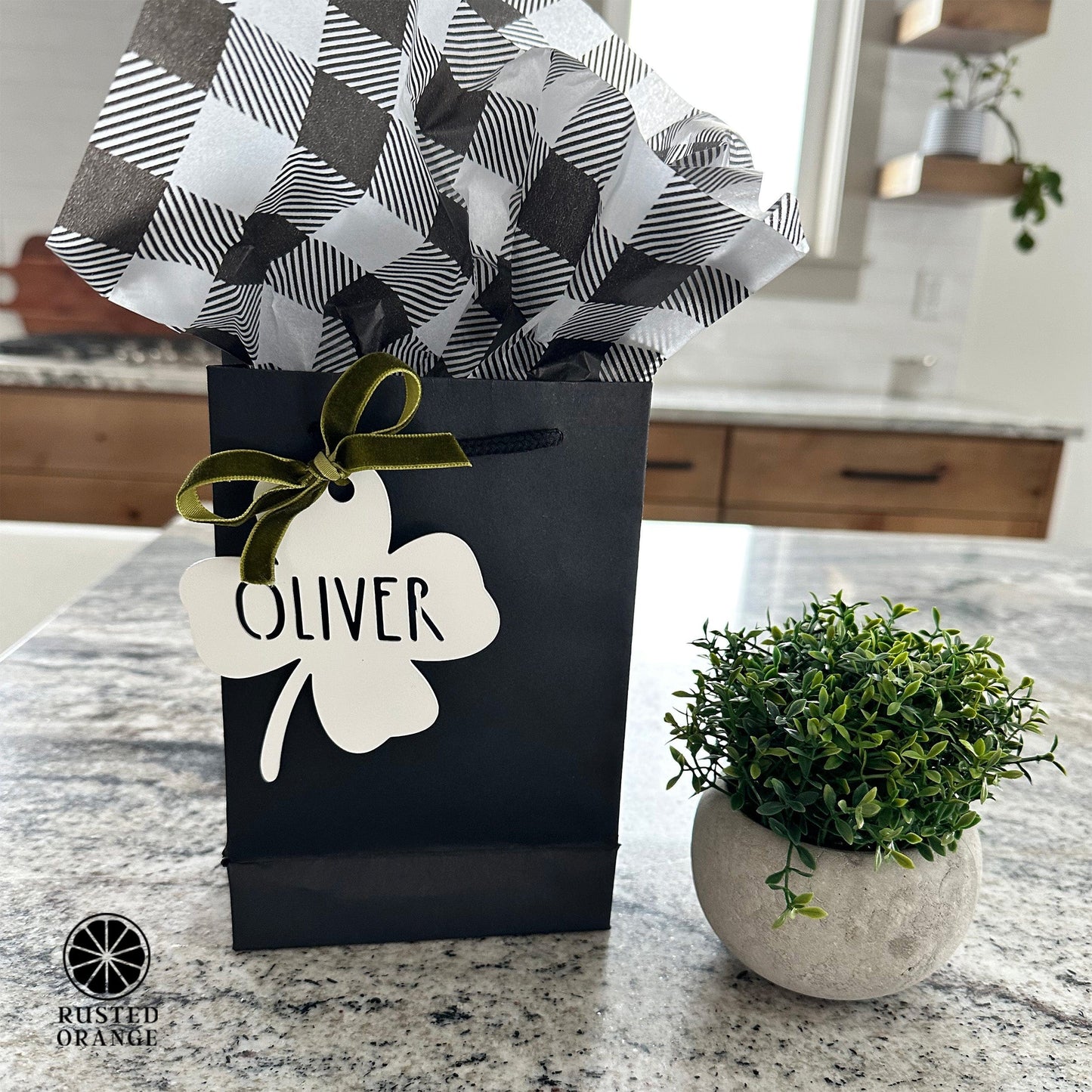 Personalized Shamrock Name Tags – Set of 3 Custom Metal Clover Cutouts