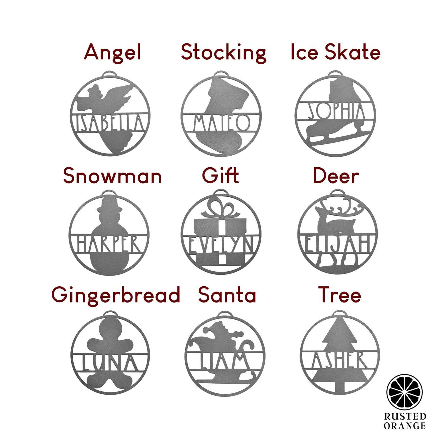 Waiting for Santa Ornament - 3 pack - Personalized Christmas Ornaments