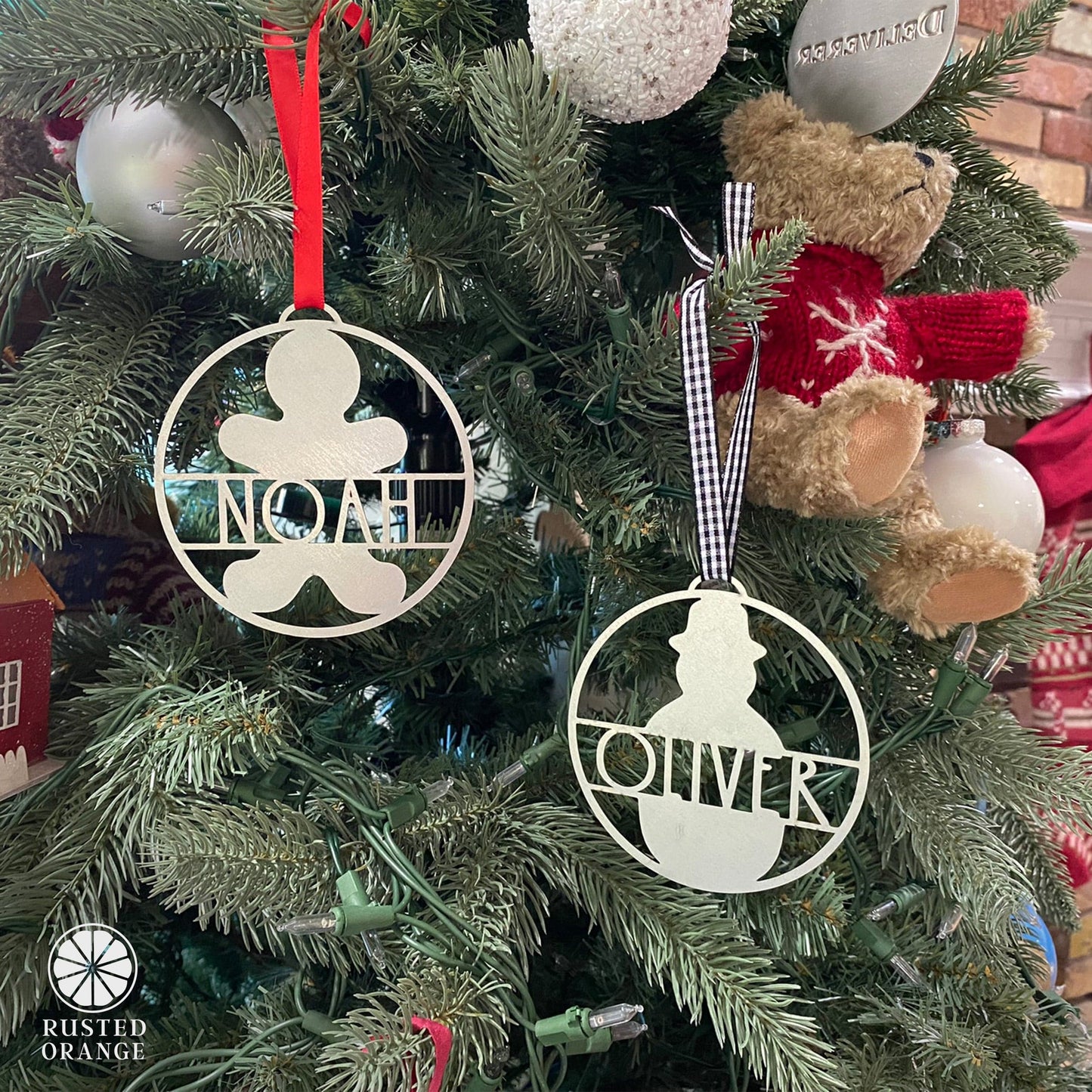 Waiting for Santa Ornament - 3 pack - Personalized Christmas Ornaments