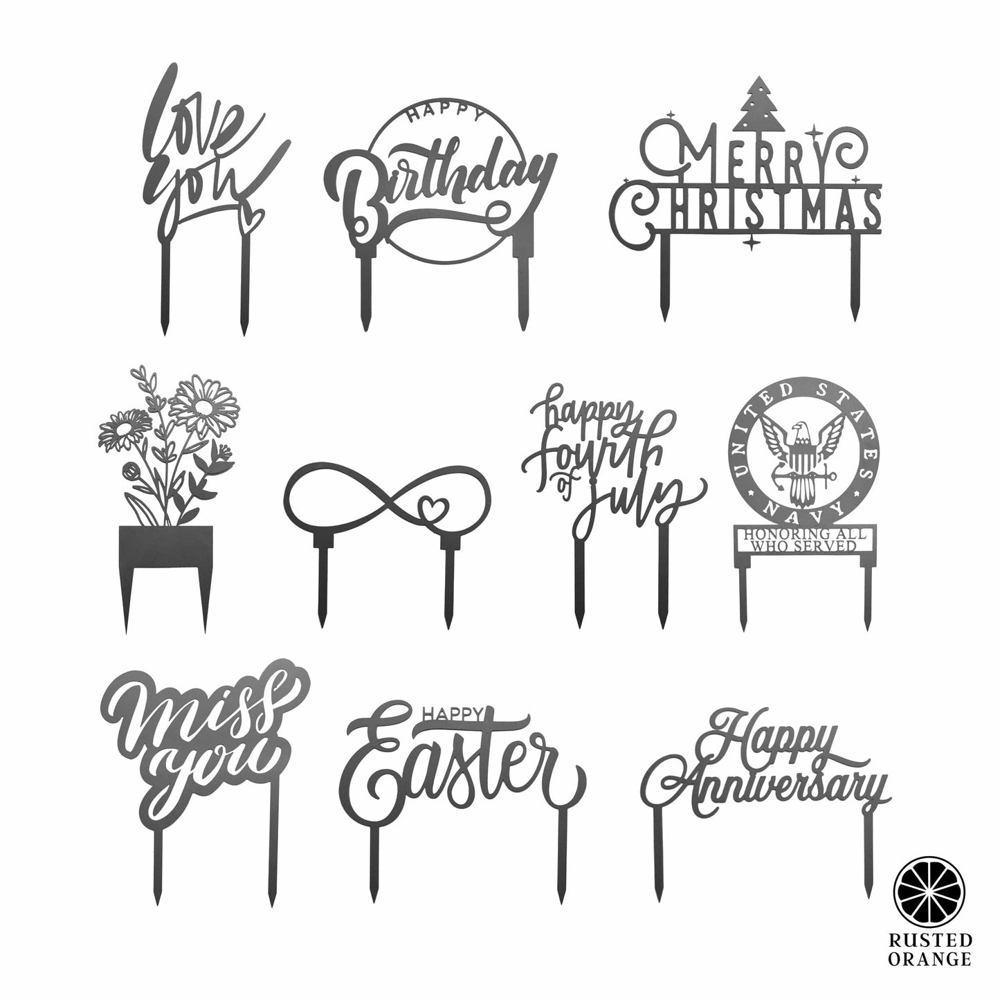 Holiday Stake - Single - Outdoor Patio Yard Decorations